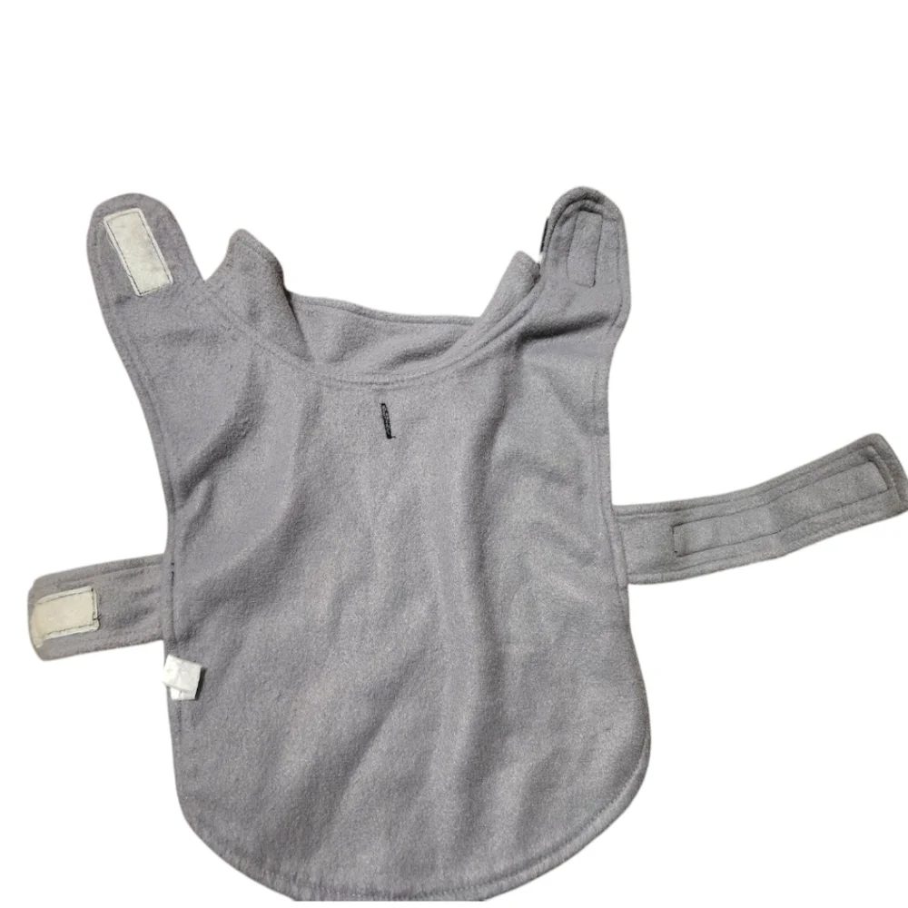Fleece Black & White Polka Dot Dog Vest XS-S Retro Y2K
